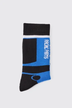 Moto Racing Socks | BoohooMAN UK