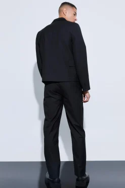 Multi Cargo Pocket Boxy Crop Blazer | BoohooMAN UK