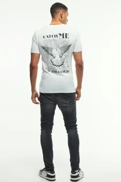 Muscle Dove Print T-Shirt | BoohooMAN UK