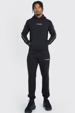 Muscle Fit Ofcl Man Hooded Tracksuit | BoohooMAN UK