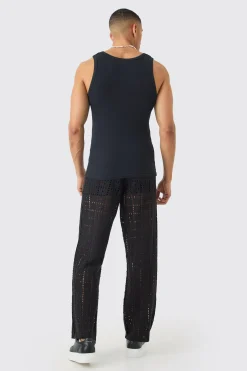 Muscle Fit Ribbed Vest | BoohooMAN UK
