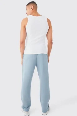 Muscle Fit Ribbed Vest | BoohooMAN UK