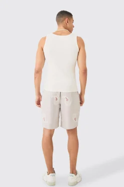 Muscle Fit Ribbed Vest | BoohooMAN UK