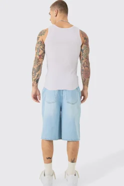 Muscle Fit Ribbed Vest | BoohooMAN UK