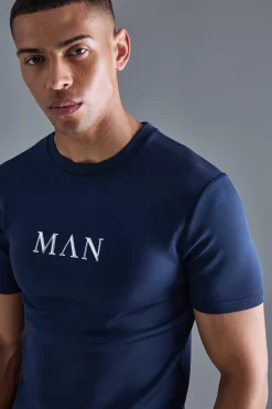 Muscle Fit Scuba T-shirt & Short Set | BoohooMAN UK