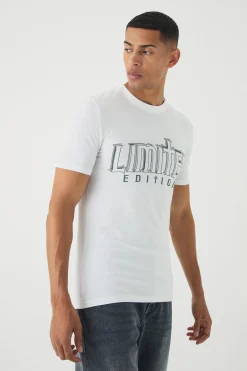 Muscle Limited Edition Print T-Shirt | BoohooMAN UK
