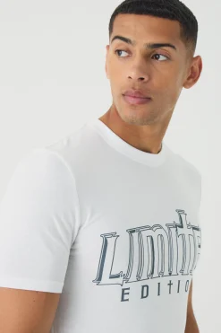 Muscle Limited Edition Print T-Shirt | BoohooMAN UK