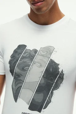 Muscle Renaissance Print T-Shirt | BoohooMAN UK