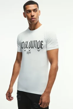 Muscle Worldwide Print T-Shirt | BoohooMAN UK