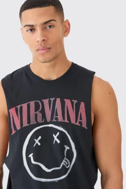 Nirvana License Tank | BoohooMAN UK