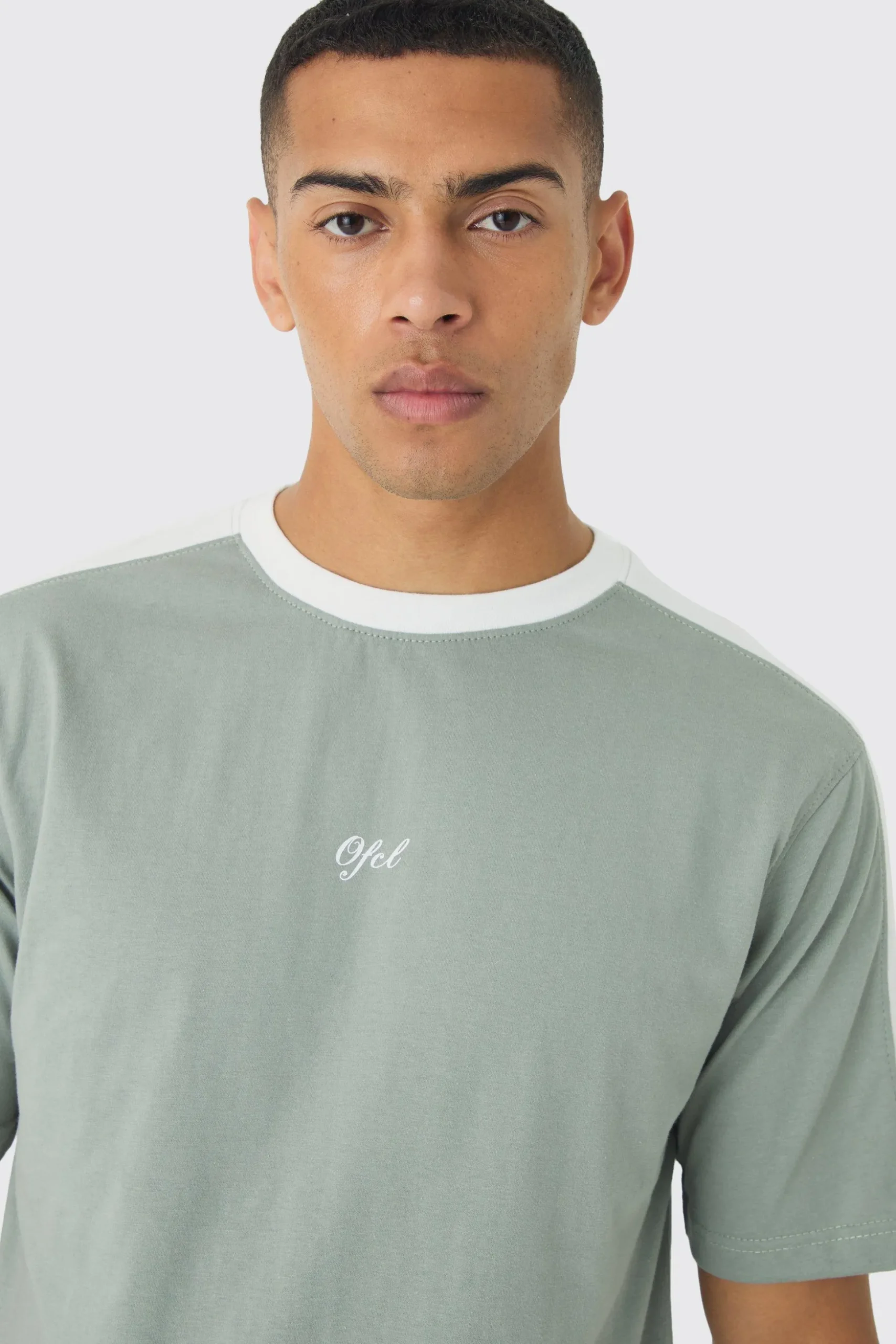 OFCL Colour Block T-shirt | BoohooMAN UK