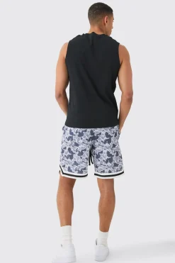 OFCL Dept Printed Ribbed Tank | BoohooMAN UK