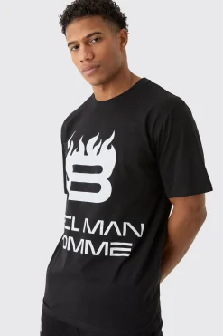 OFCL Man Print T-Shirt | BoohooMAN UK