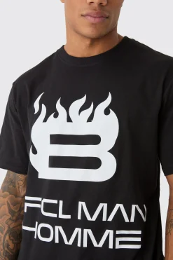 OFCL Man Print T-Shirt | BoohooMAN UK