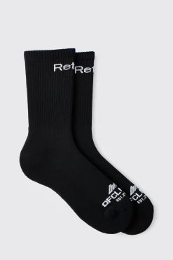 OFCL Retired Arch Support Socks | BoohooMAN UK
