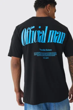 Official Back Print T-Shirt | BoohooMAN UK