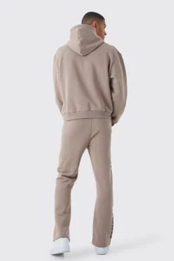 Official Gothic Text Gusset Tracksuit | BoohooMAN UK