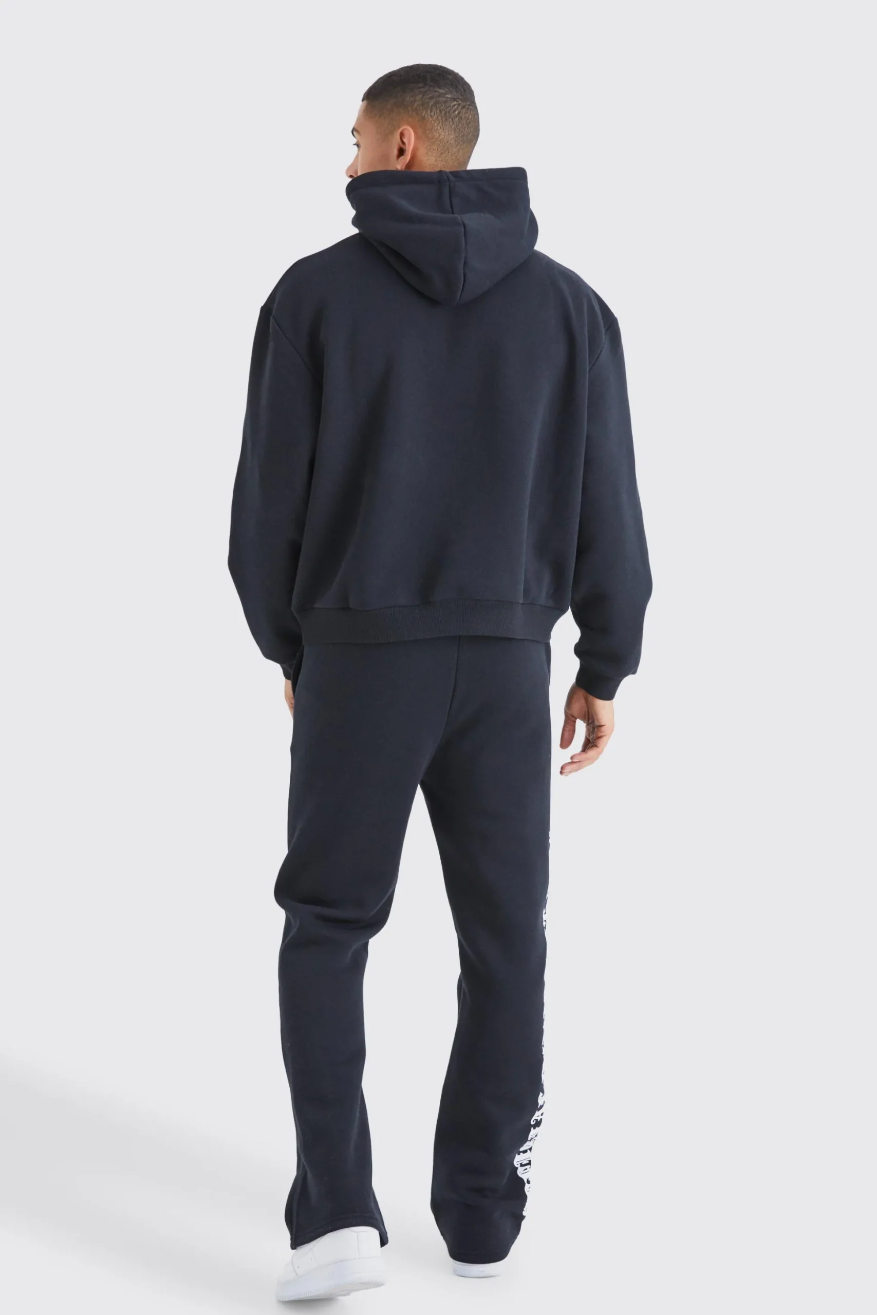 Official Gothic Text Gusset Tracksuit | BoohooMAN UK