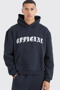 Official Gothic Text Gusset Tracksuit | BoohooMAN UK