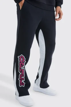 Official Graffiti Gusset Joggers | BoohooMAN UK