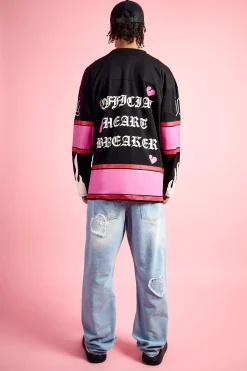 Official Heart Breaker Air Tex Hockey Top | BoohooMAN UK