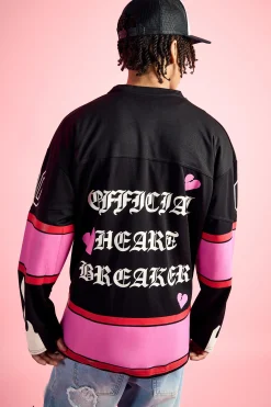 Official Heart Breaker Air Tex Hockey Top | BoohooMAN UK