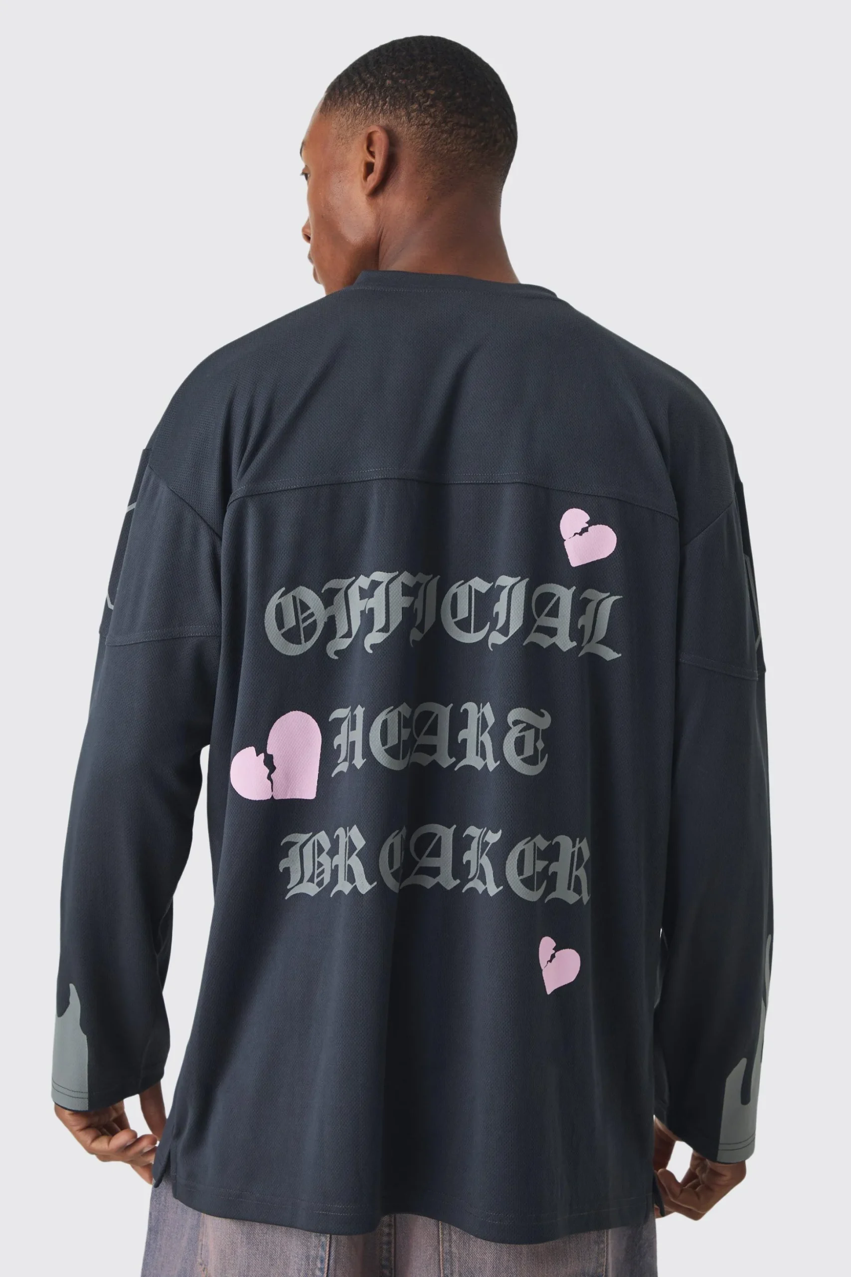 Official Heart Breaker Mesh Hockey Jersey | BoohooMAN UK