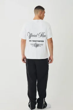 Official Man Interlock Print T-Shirt | BoohooMAN UK