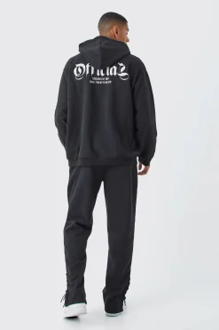 Official Oversized Drawcord Detail Tracksuit | BoohooMAN UK