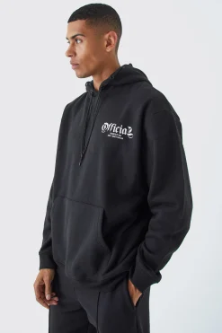 Official Oversized Drawcord Detail Tracksuit | BoohooMAN UK