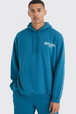 Official Oversized Drawcord Detail Hoodie | BoohooMAN UK