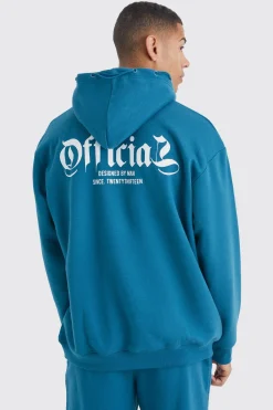 Official Oversized Drawcord Detail Hoodie | BoohooMAN UK