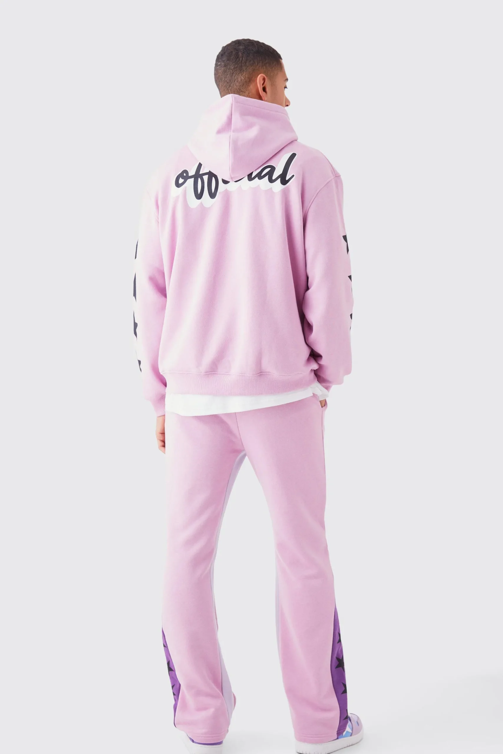Official Oversized Star Gusset Tracksuit | BoohooMAN UK