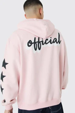 Official Oversized Star Print Hoodie | BoohooMAN UK