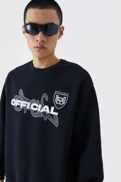 Official Oversized Sweat | BoohooMAN UK
