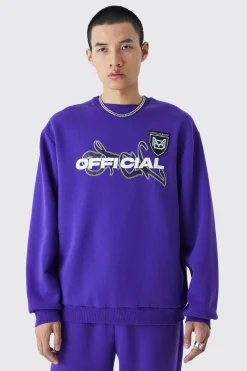 Official Oversized Sweat | BoohooMAN UK