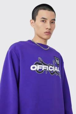 Official Oversized Sweat | BoohooMAN UK