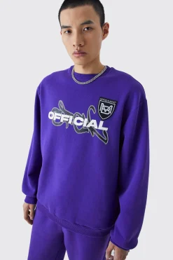 Official Oversized Sweat | BoohooMAN UK