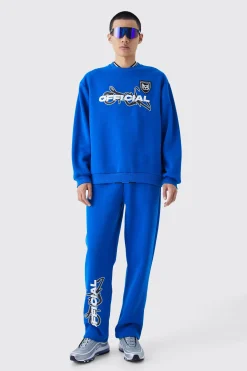 Official Oversized Sweat Tracksuit | BoohooMAN UK