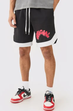 Official Shoe Lace Basketball Shorts | BoohooMAN UK