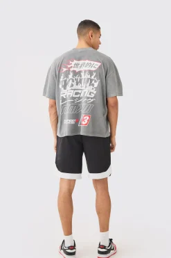 Official Shoe Lace Basketball Shorts | BoohooMAN UK