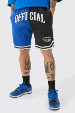 Official Spliced Basketball Jersey Shorts | BoohooMAN UK