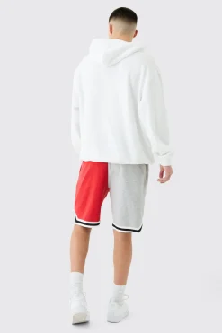 Official Spliced Basketball Jersey Shorts | BoohooMAN UK