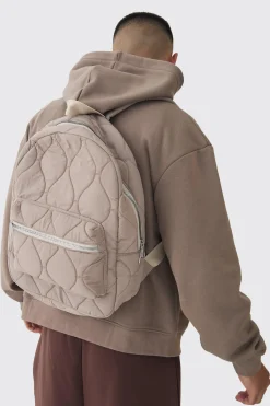Onion Quilt Rucksack | BoohooMAN UK