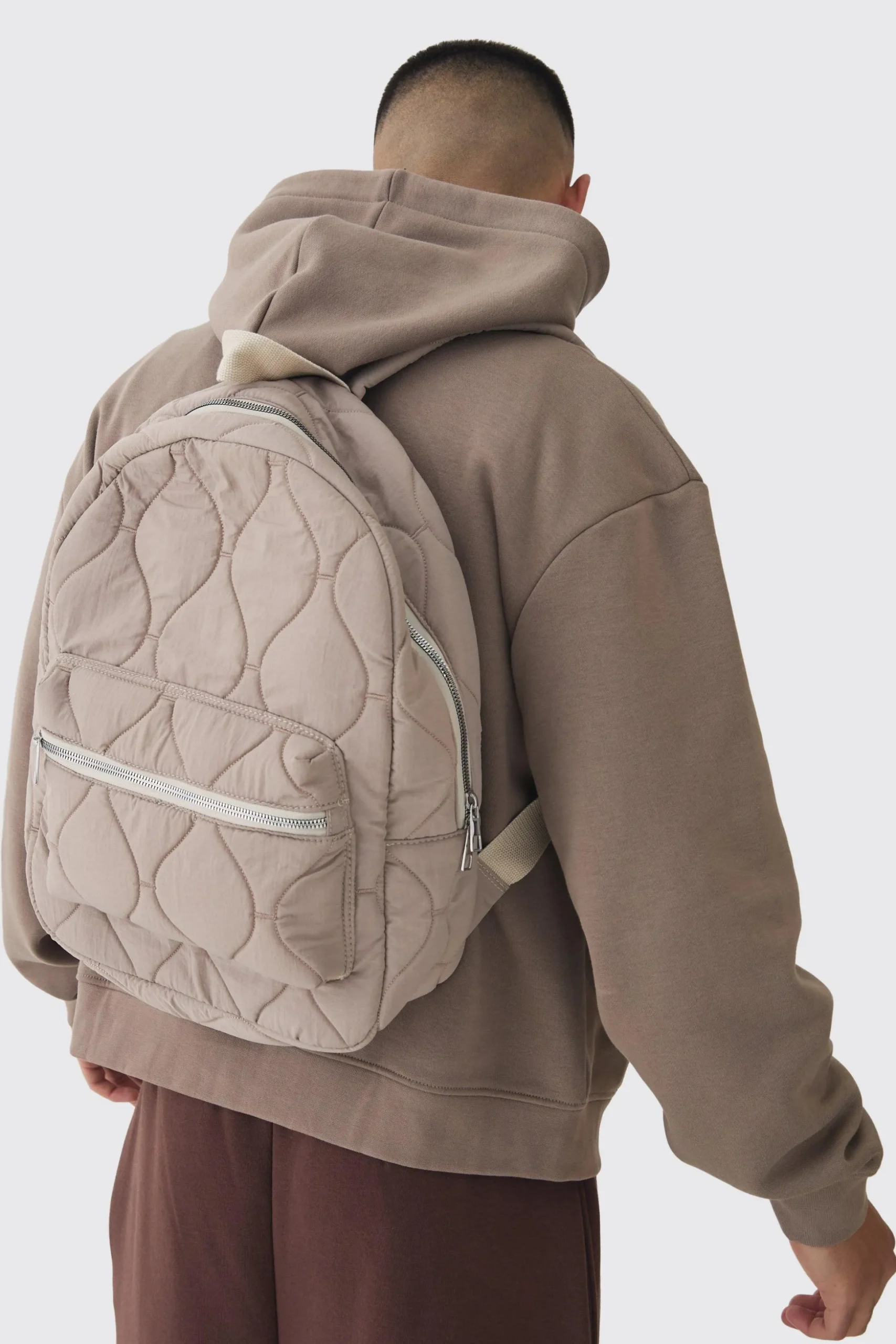 Onion Quilt Rucksack | BoohooMAN UK