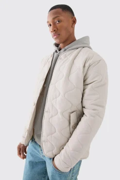 Onion Quilted Liner Jacket | BoohooMAN UK