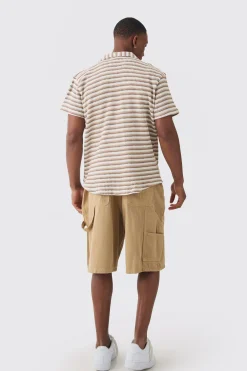 Open Stitch Resort Shirt | BoohooMAN UK