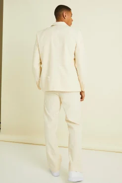 Organza Embroidered Relaxed Suit Jacket | BoohooMAN UK