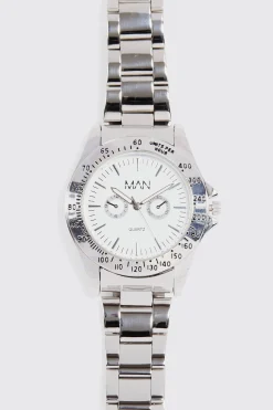 Original Man Classic Link Watch | BoohooMAN UK
