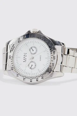 Original Man Classic Link Watch | BoohooMAN UK